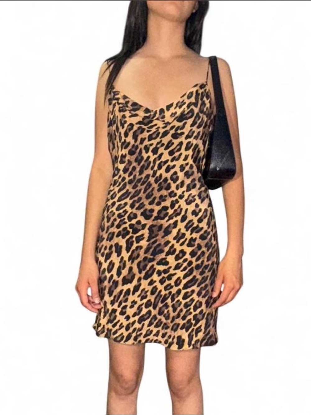 Alice + Olivia leopard print mini dress.
